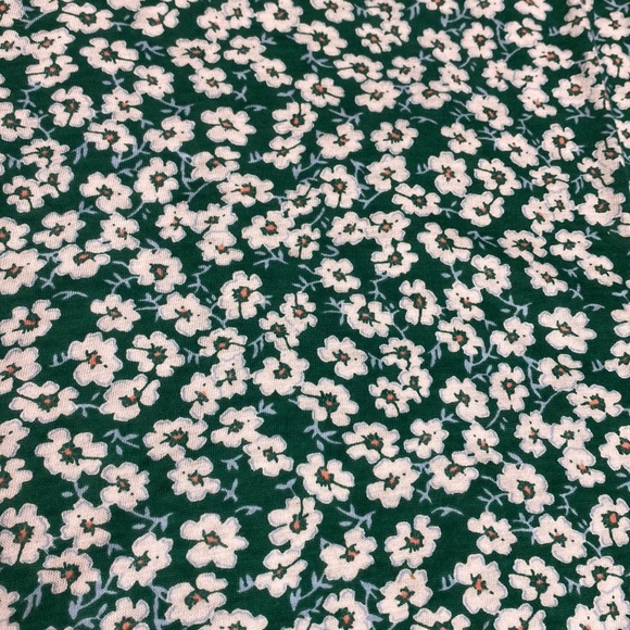 Lucky Bramd women’s short sleeve top size L green floral printed top NWT! - Picture 3 of 8